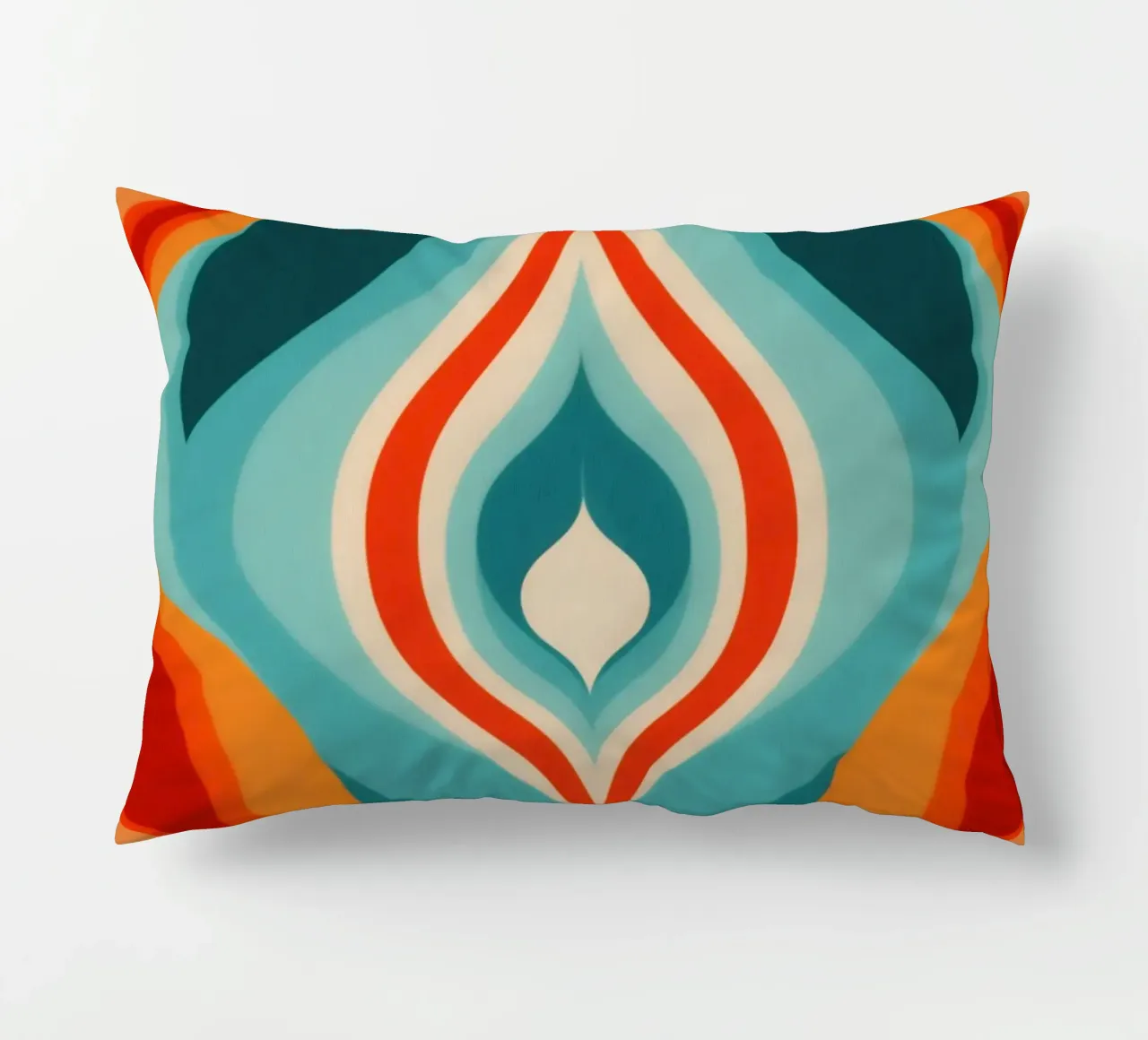 Modello di design psichedelico retrò anni '70 cuscino da Autofocus