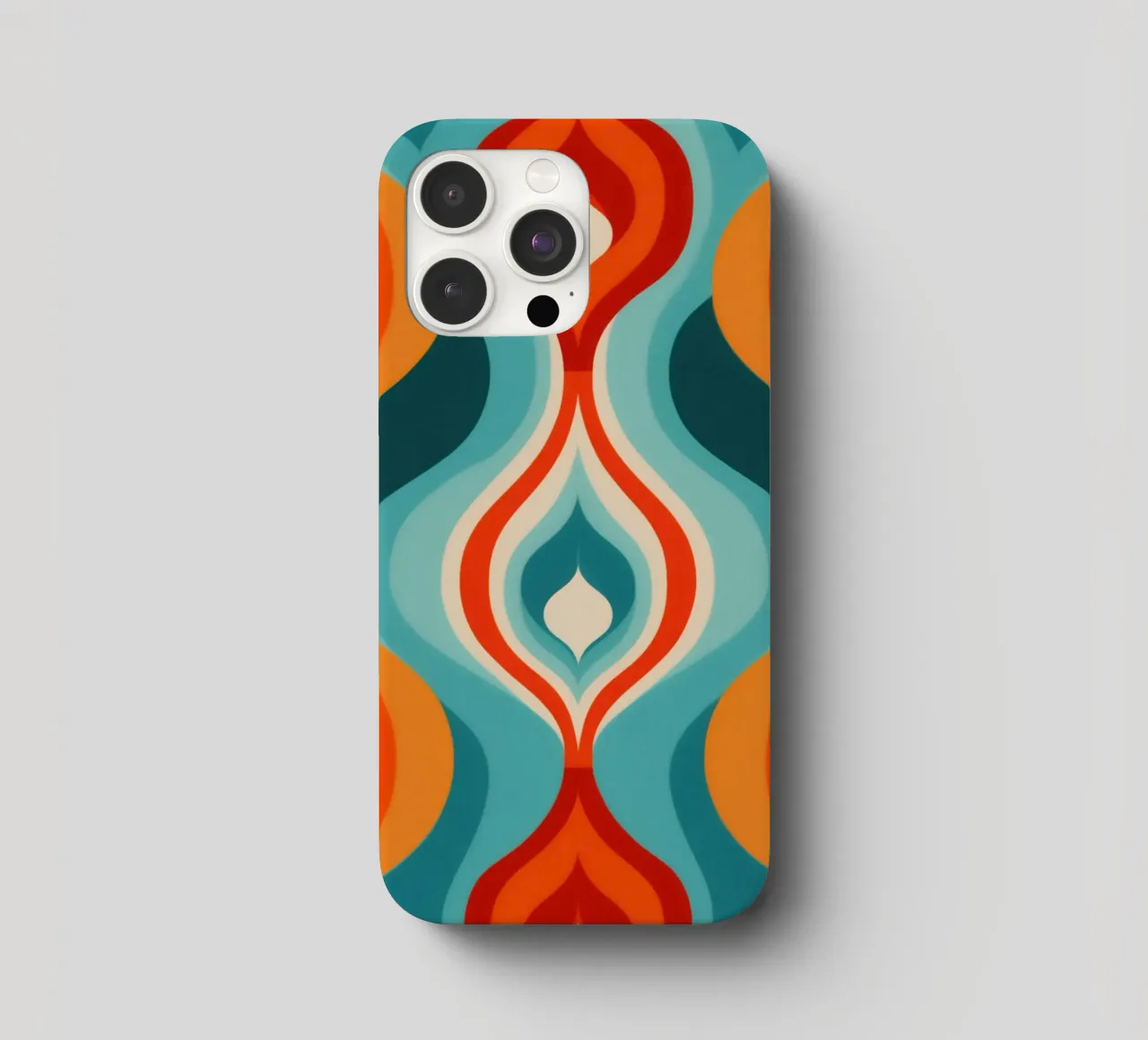 Modello di design psichedelico retrò anni '70 cover iphone da Autofocus