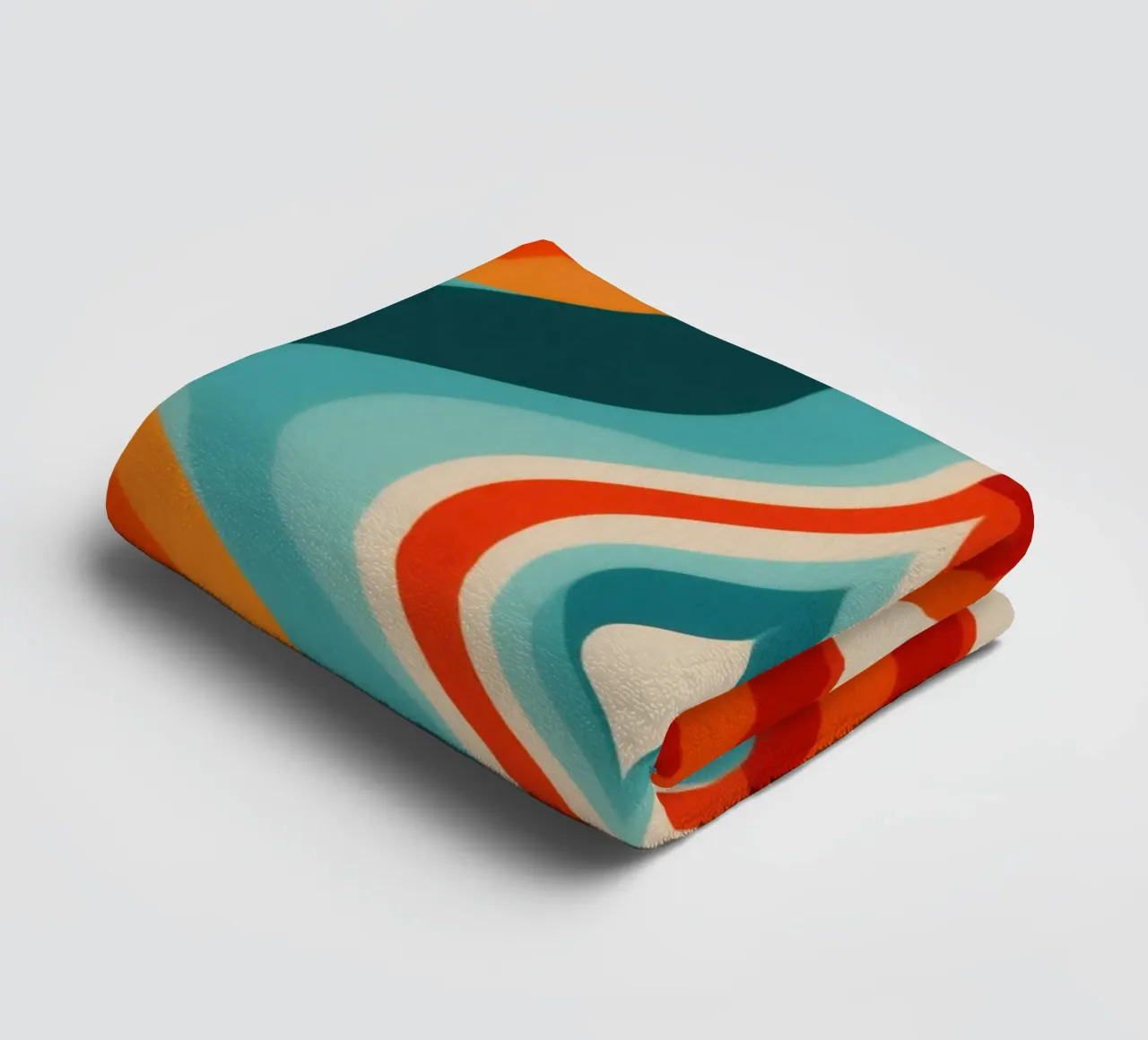 Modello di design psichedelico retrò anni '70 asciugamano da bagno da Autofocus