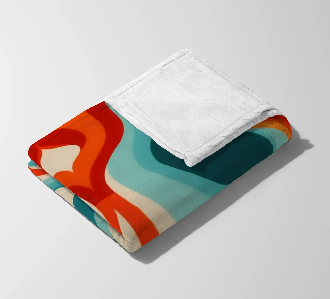 Modello di design psichedelico retrò anni '70 coperta in pile da Autofocus