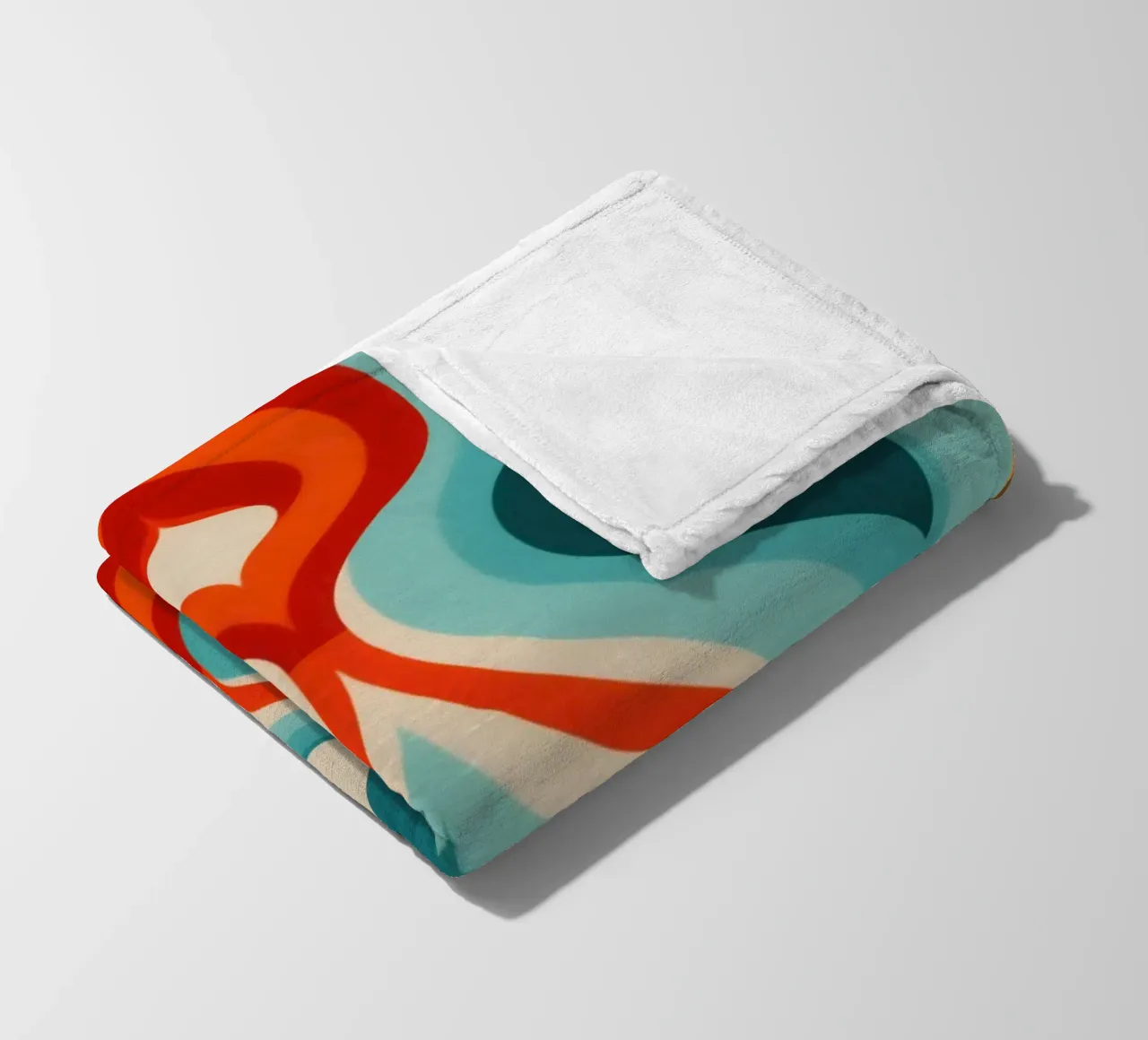 Modello di design psichedelico retrò anni '70 coperta in pile da Autofocus