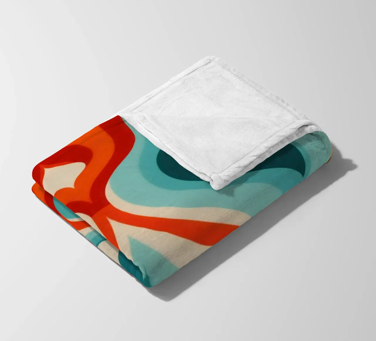 Modello di design psichedelico retrò anni '70 coperta in pile da Autofocus