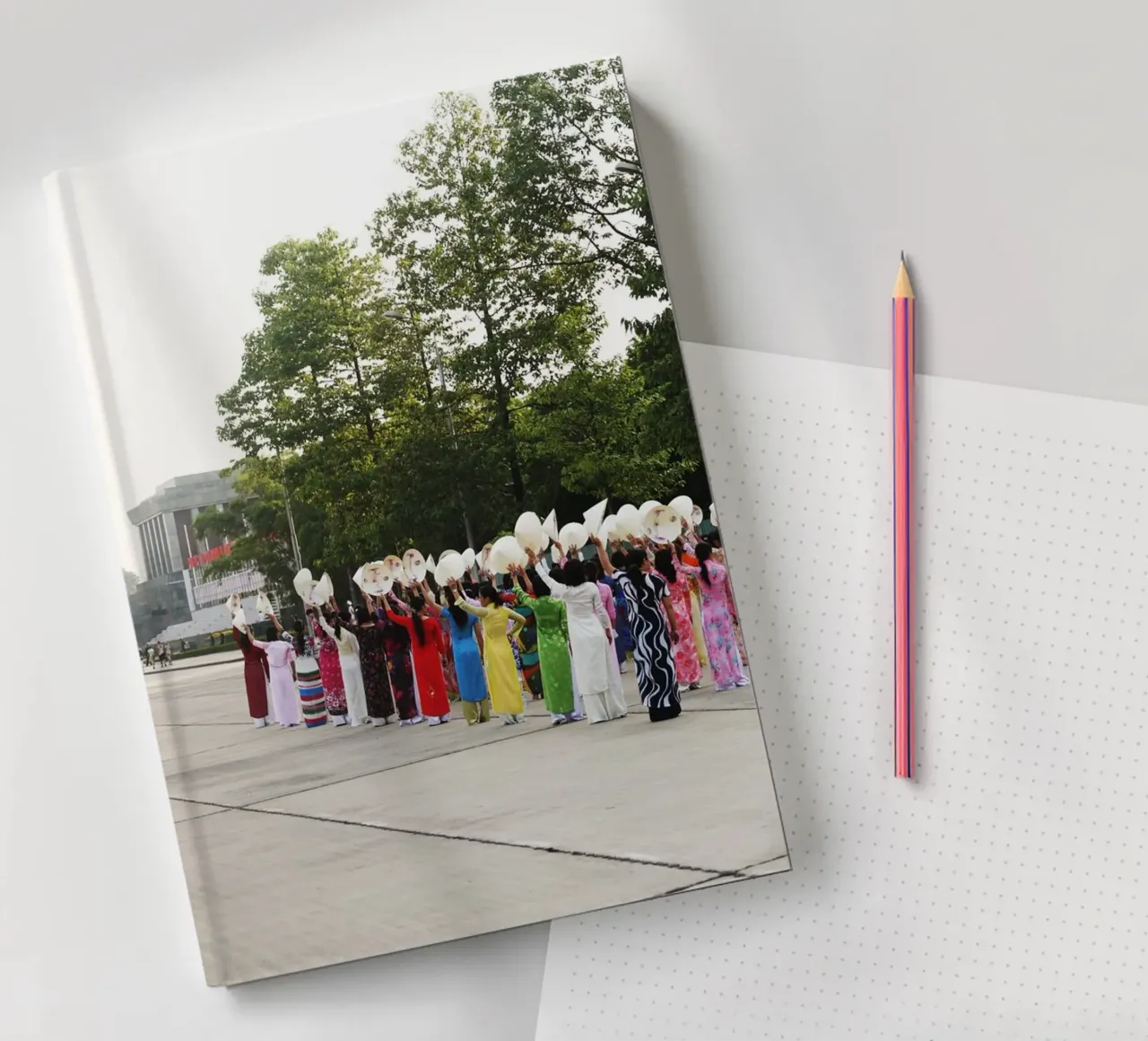 Preparation for parade in Saigon, Vietnam notebook by atmospheric pictures