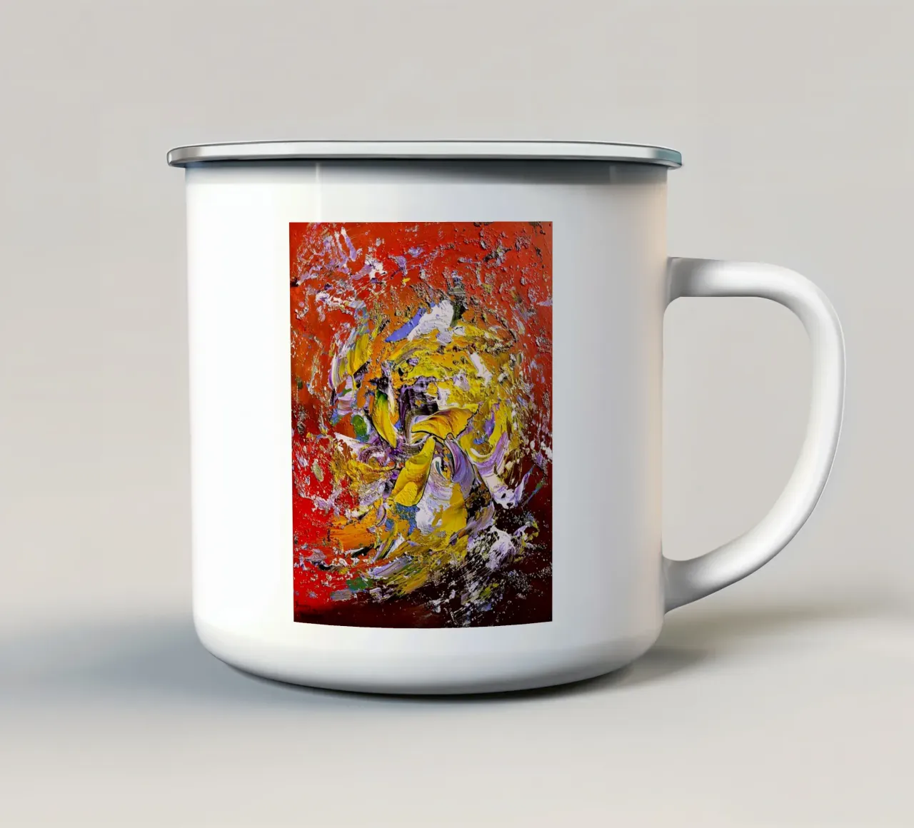 FACCIAMO DEL ROCK'N ROLL. tazza in smalto da Little treasures for your home