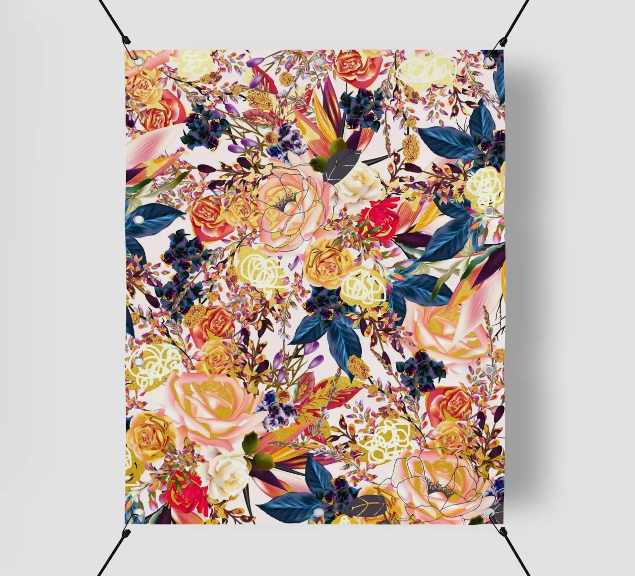 Floreale rustico telo in pvc da 83oranges