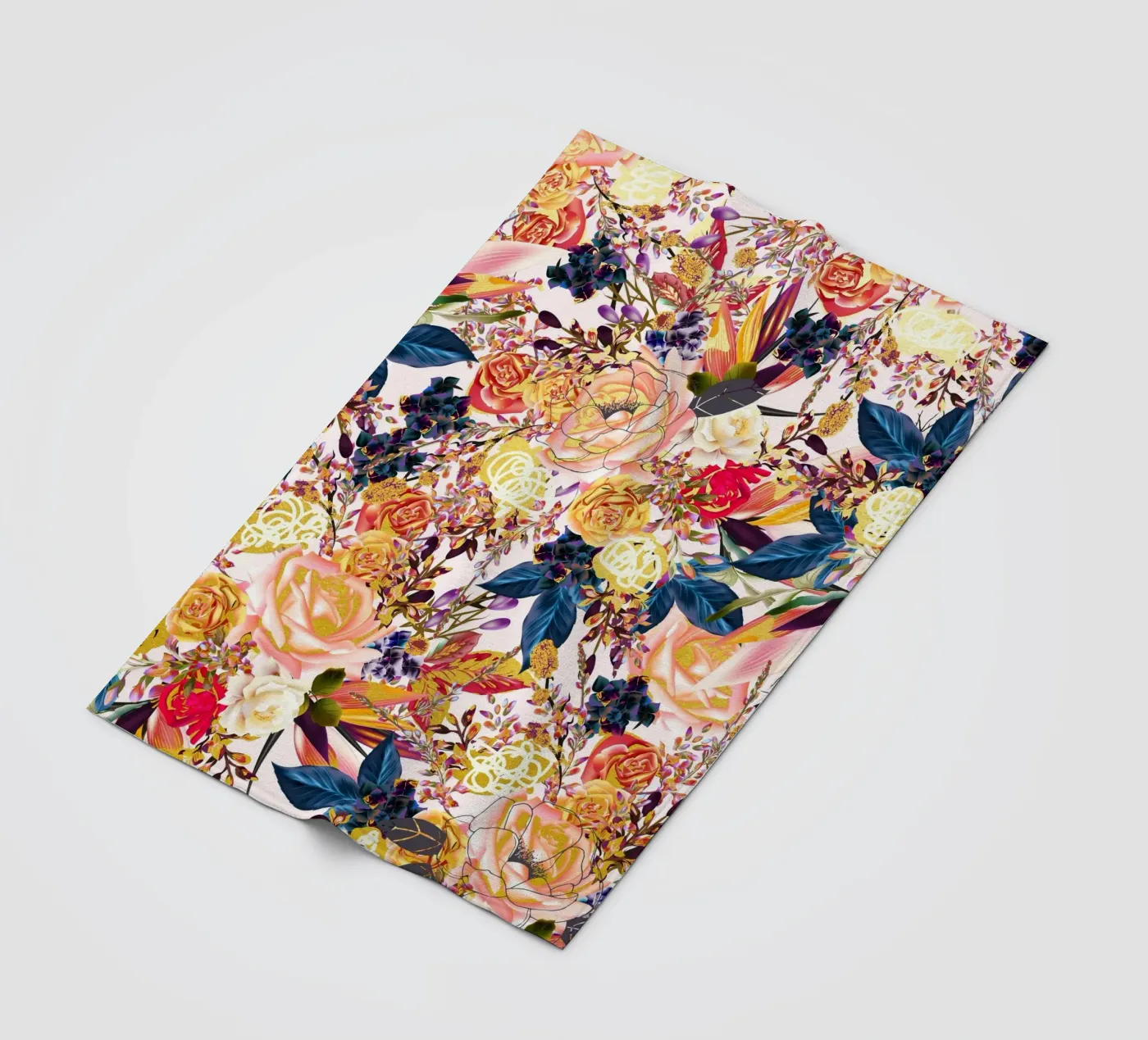 Rustic Floral fleecedeken van 83oranges.com
