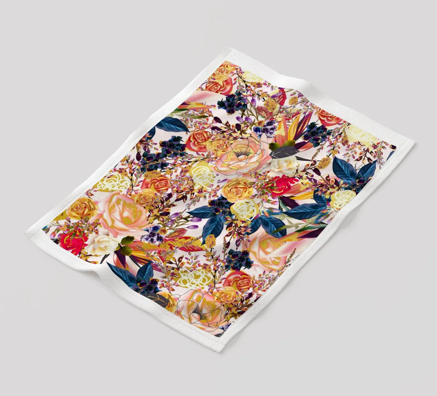 Rustic Floral fleecedeken van 83oranges.com