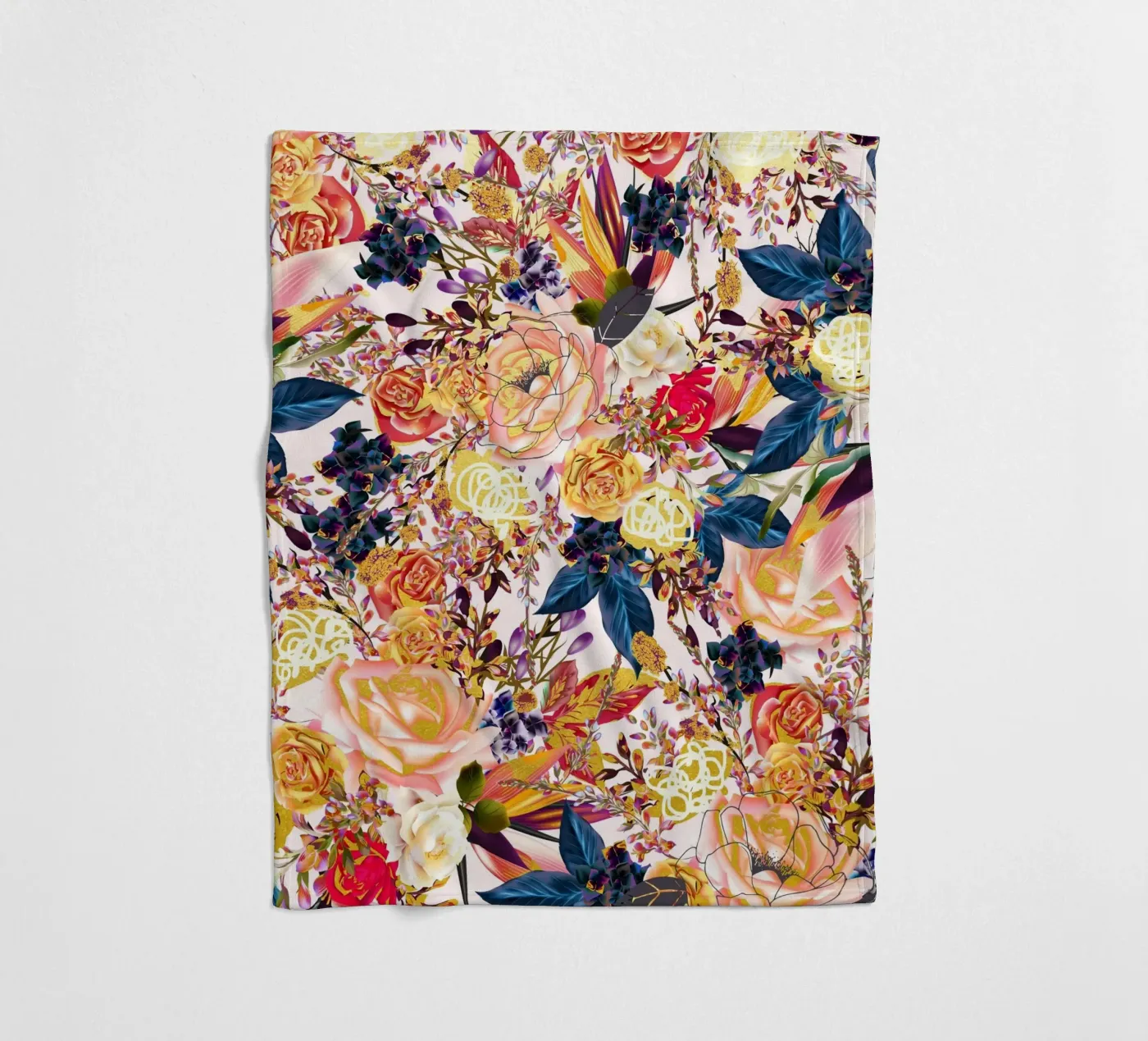 Rustic Floral fleecedeken van 83oranges.com