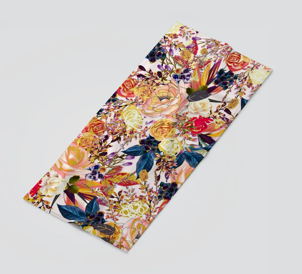 Floreale rustico telo mare da 83oranges.com