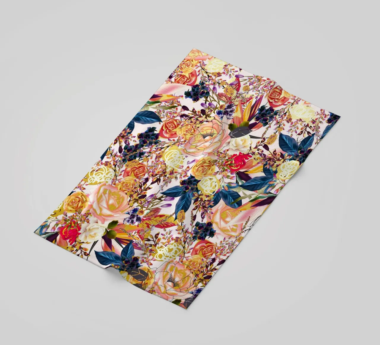 Floreale rustico telo mare da 83oranges.com