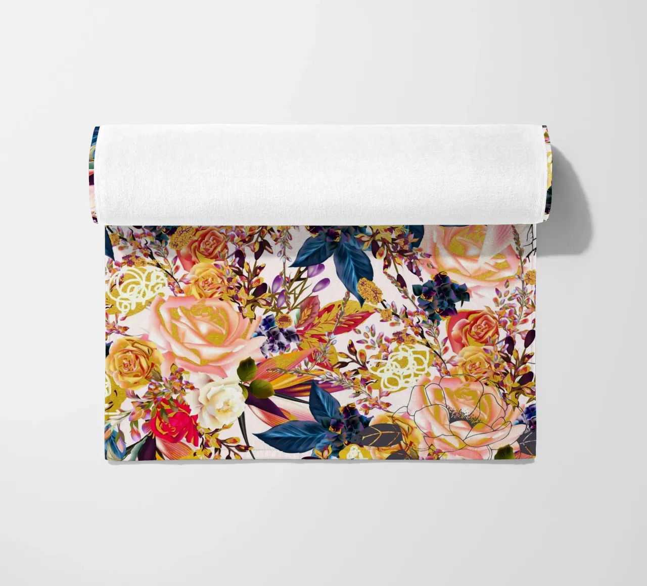 Floreale rustico telo mare da 83oranges.com