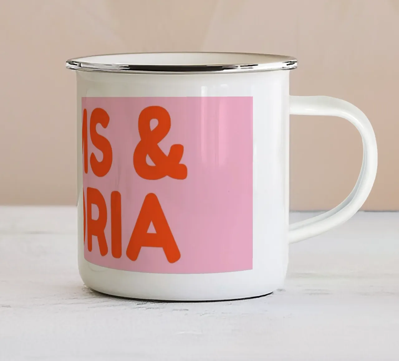 Bums & Gloria tazza in smalto da DigiWunderwerk