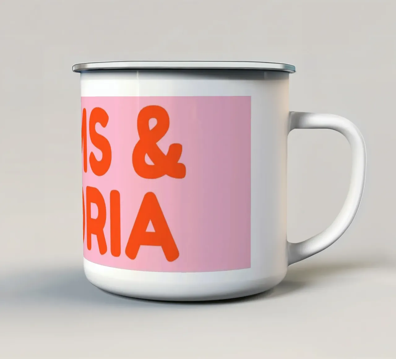 Bums & Gloria tazza in smalto da DigiWunderwerk