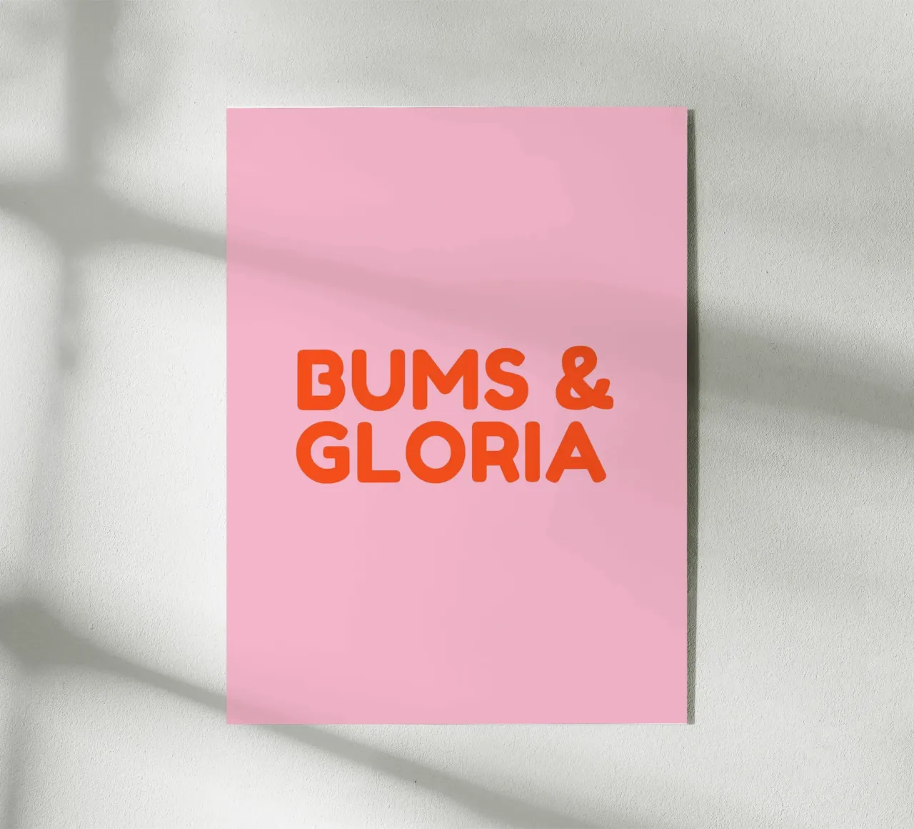 Bums & Gloria plexiglass da DigiWunderwerk