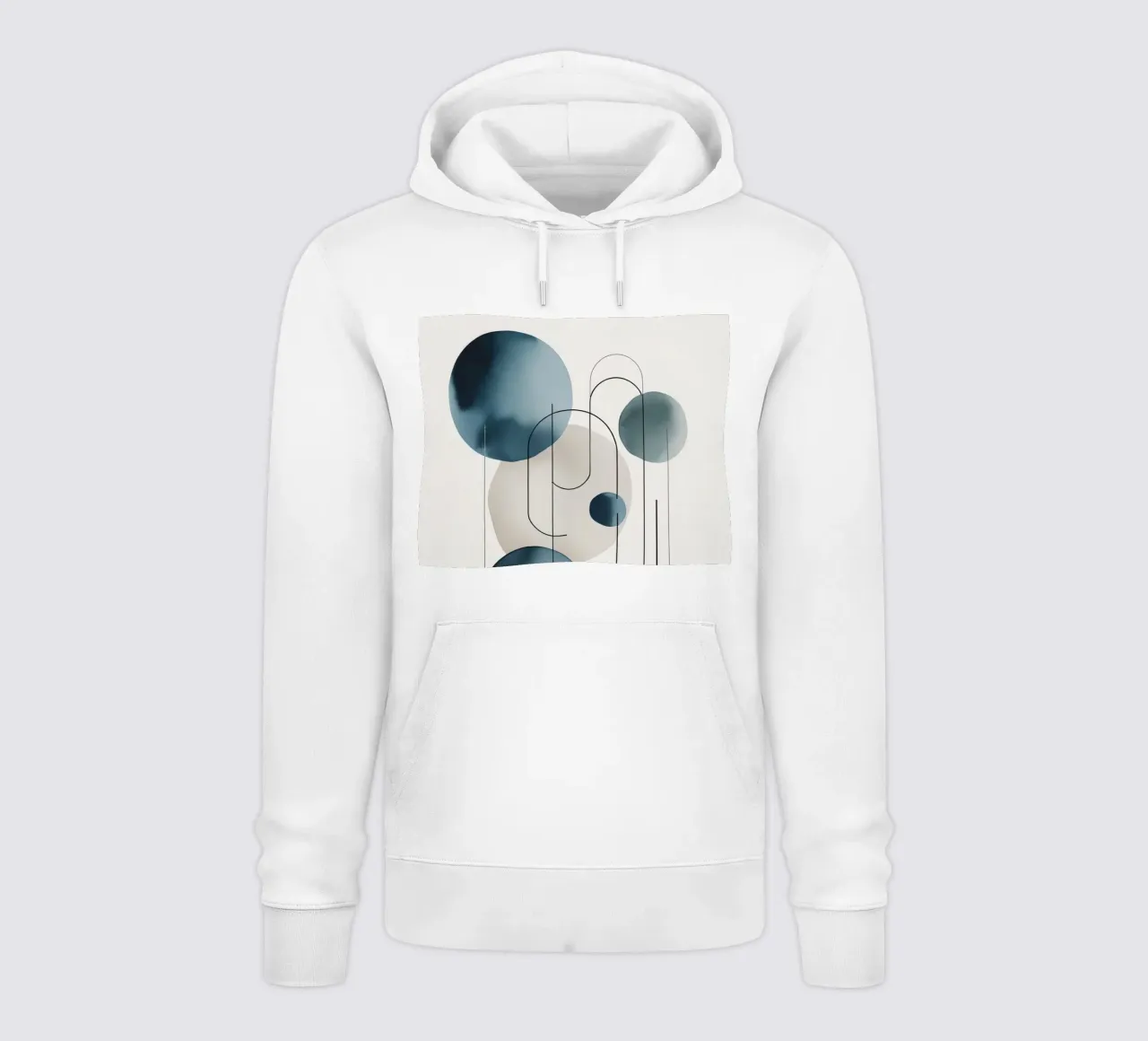 Abstract Circles and Arcs Composition hoodie by DesignDoodle