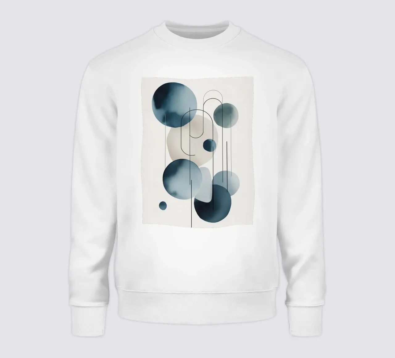 Abstrakte Kreise und Bögen Komposition Sweatshirt von DesignDoodle