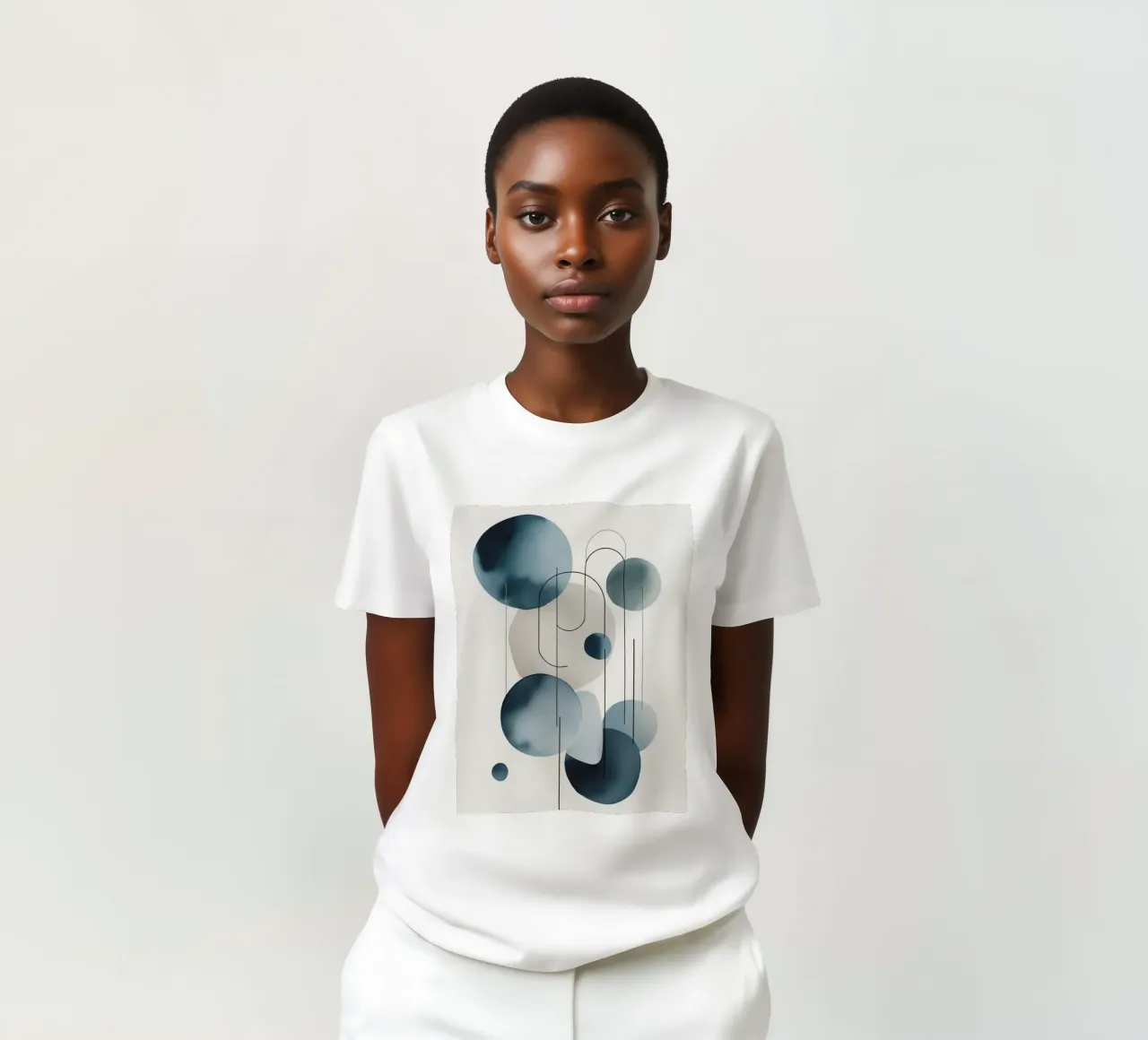 Composizione astratta di cerchi e archi t-shirt da DesignDoodle