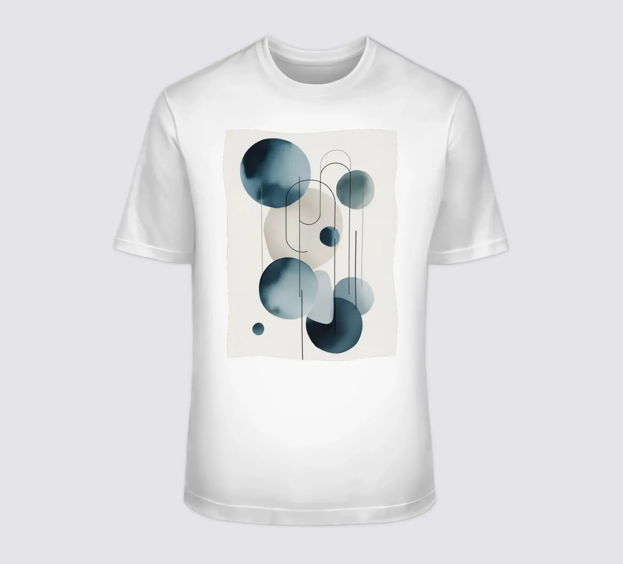 Abstrakte Kreise und Bögen Komposition T-Shirt von DesignDoodle
