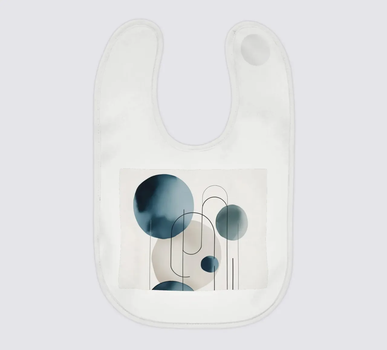 Composizione astratta di cerchi e archi bavaglino da DesignDoodle