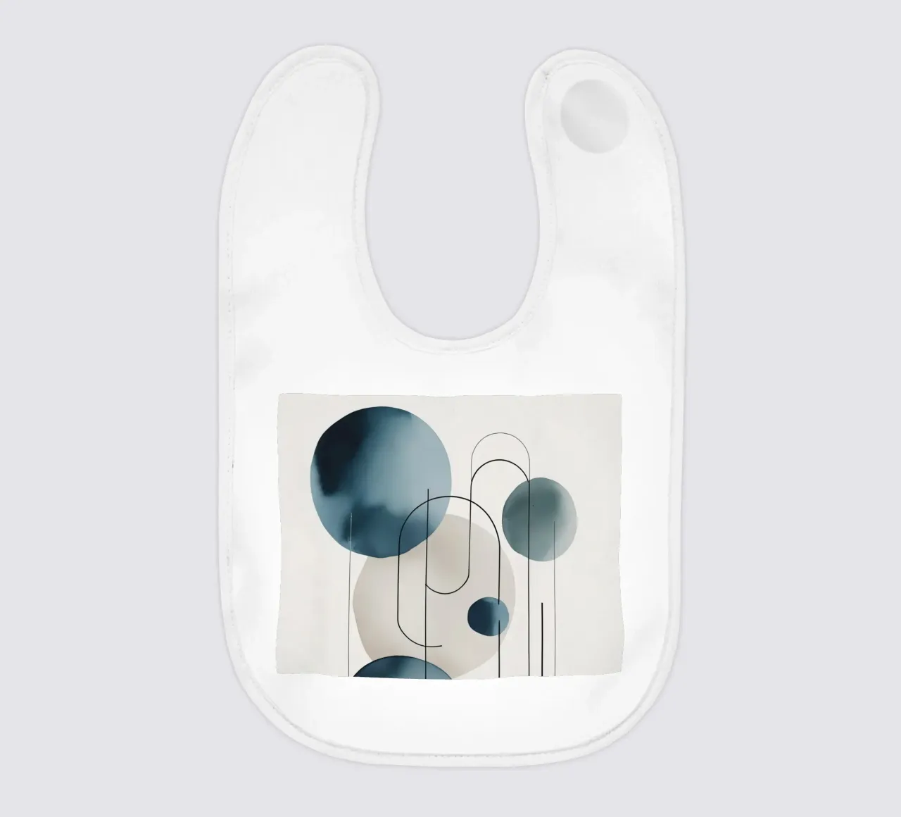 Composizione astratta di cerchi e archi bavaglino da DesignDoodle