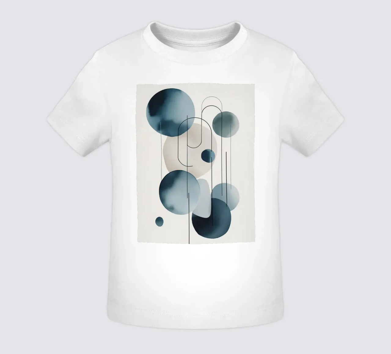 Composizione astratta di cerchi e archi maglietta neonato da DesignDoodle