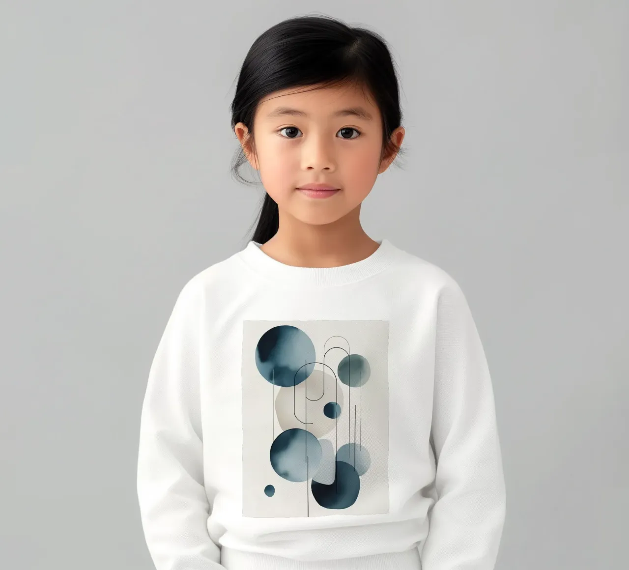 Composizione astratta di cerchi e archi felpa bambino da DesignDoodle