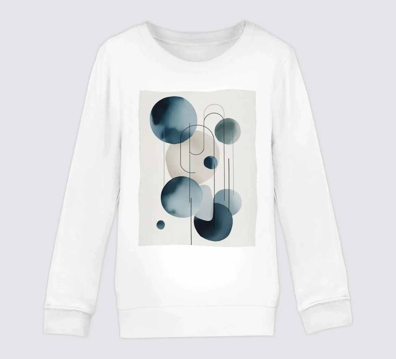 Composizione astratta di cerchi e archi felpa bambino da DesignDoodle