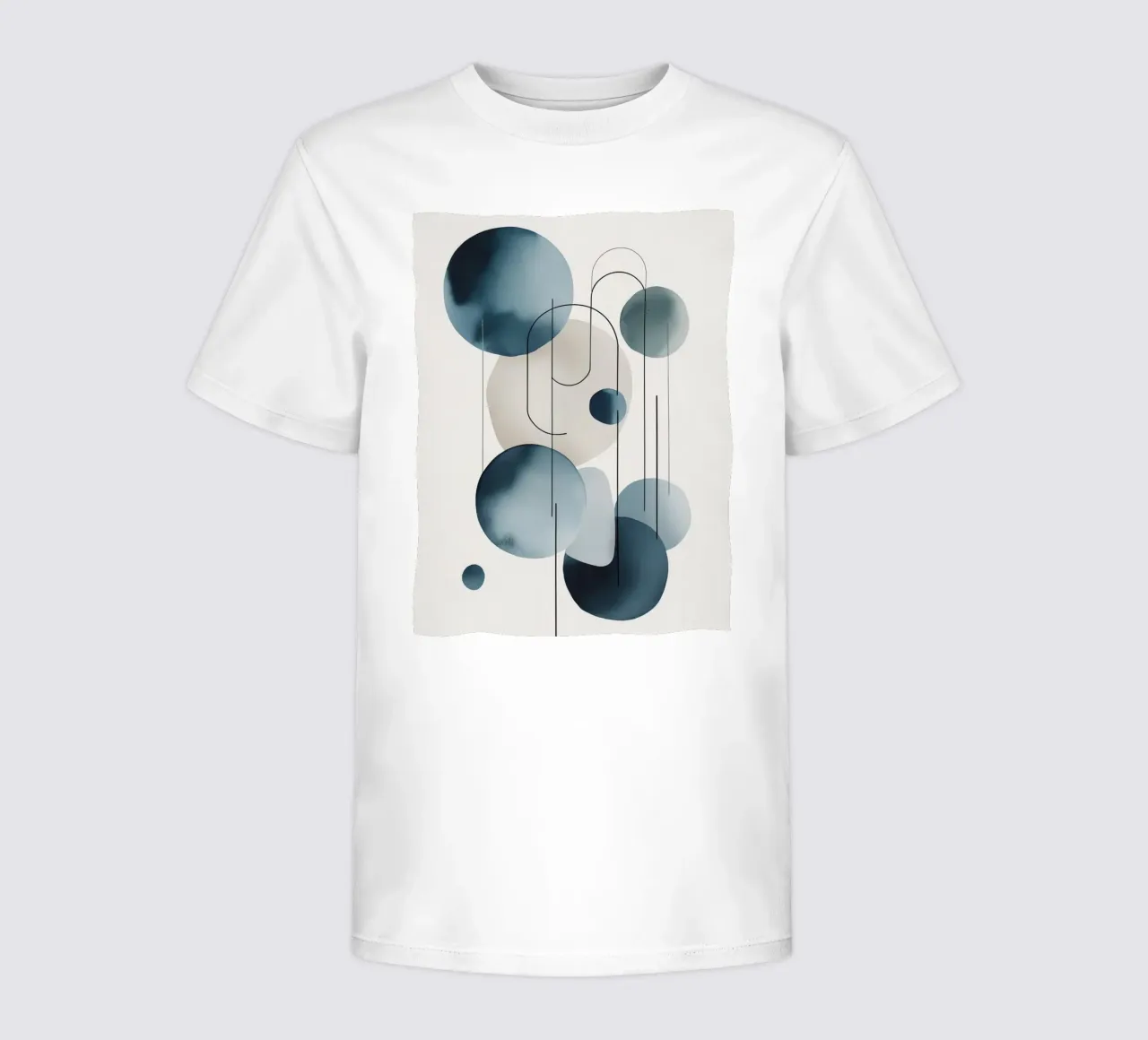 Abstracte cirkels en bogen compositie kinder t-shirt van DesignDoodle