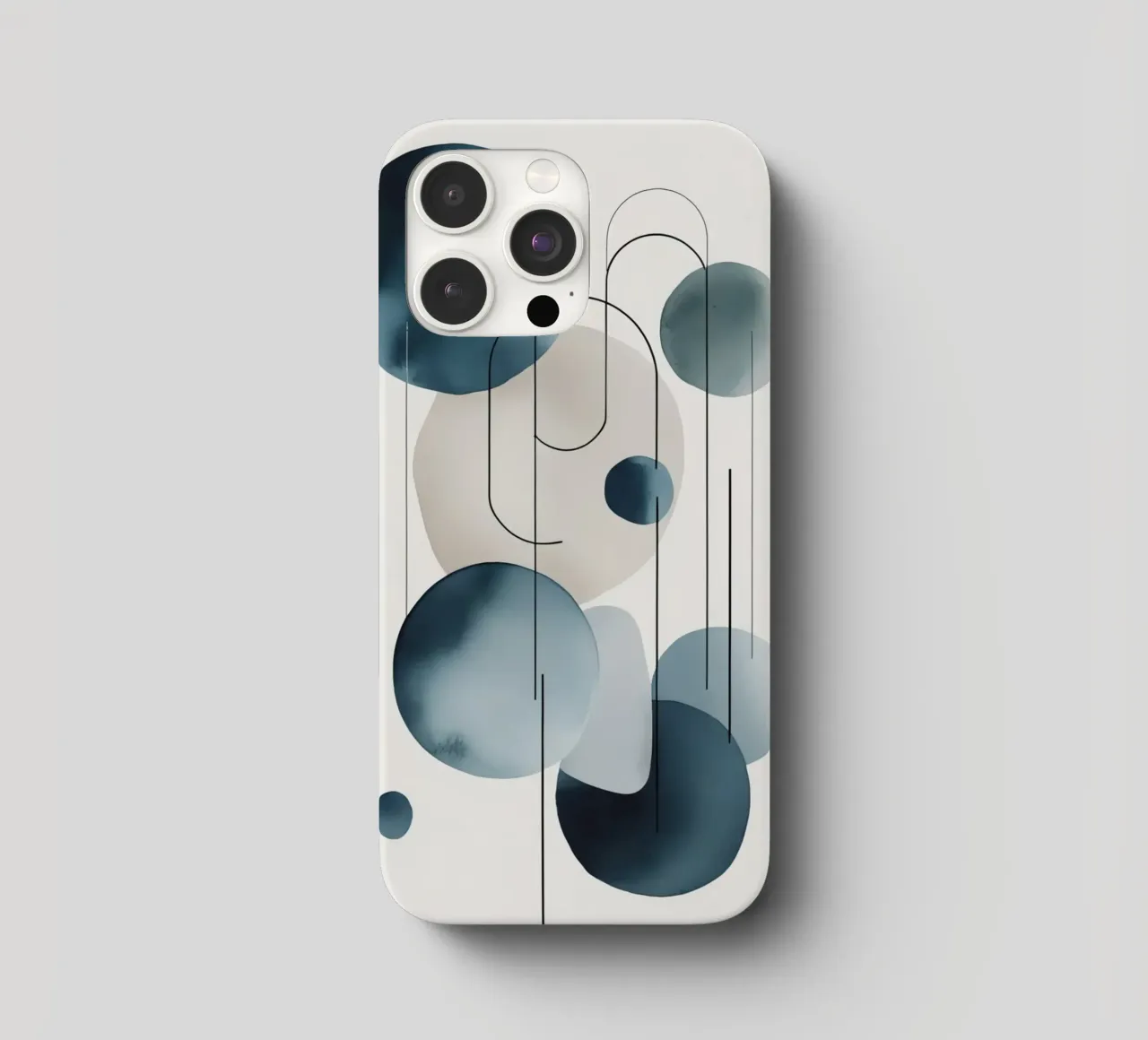 Abstrakte Kreise und Bögen Komposition iPhone Hülle von DesignDoodle