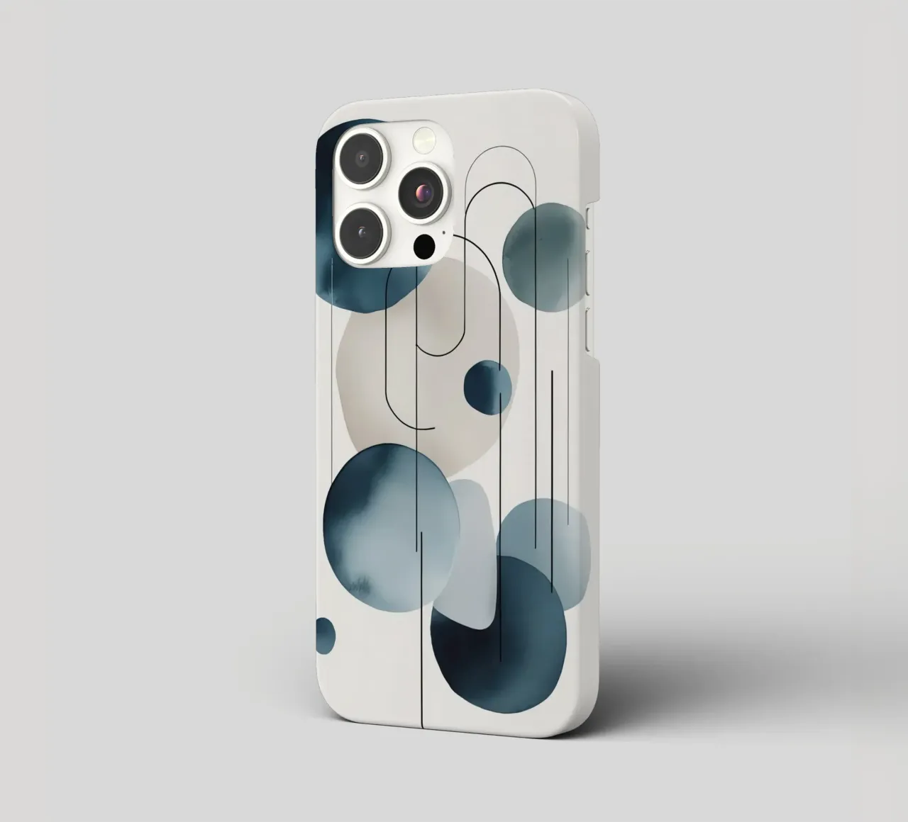 Abstrakte Kreise und Bögen Komposition iPhone Hülle von DesignDoodle