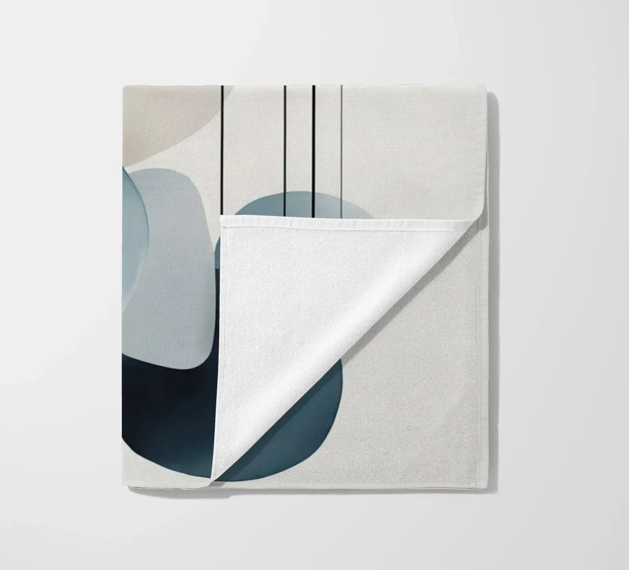 Composizione astratta di cerchi e archi telo mare da DesignDoodle