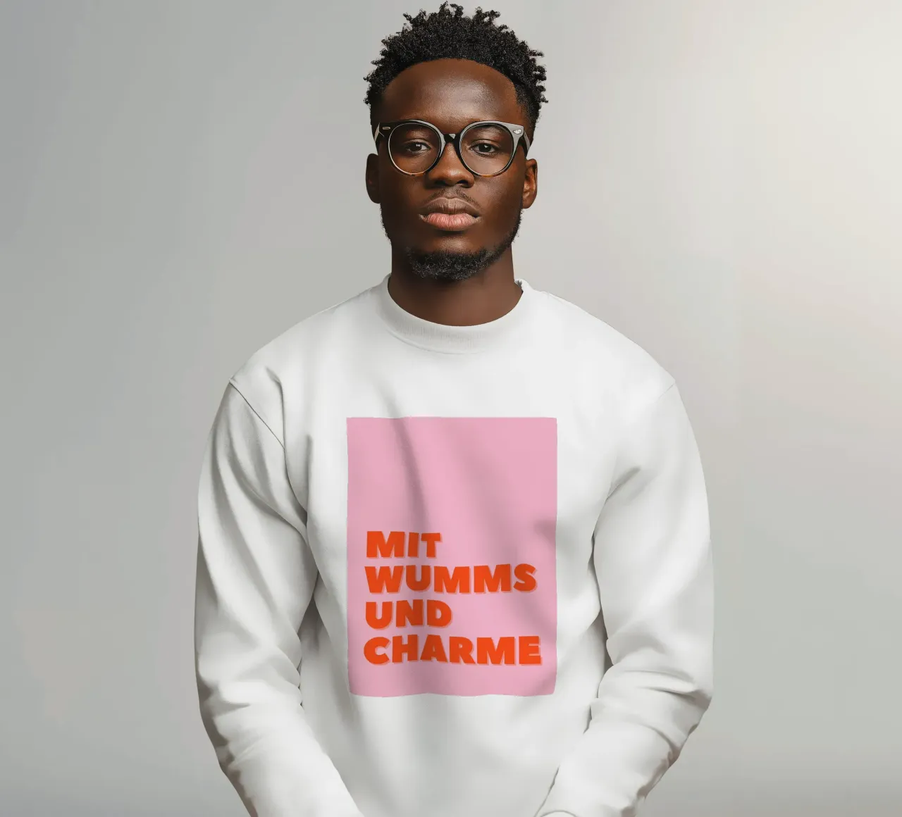 Mit Wums und Charme sudadera de DigiWunderwerk