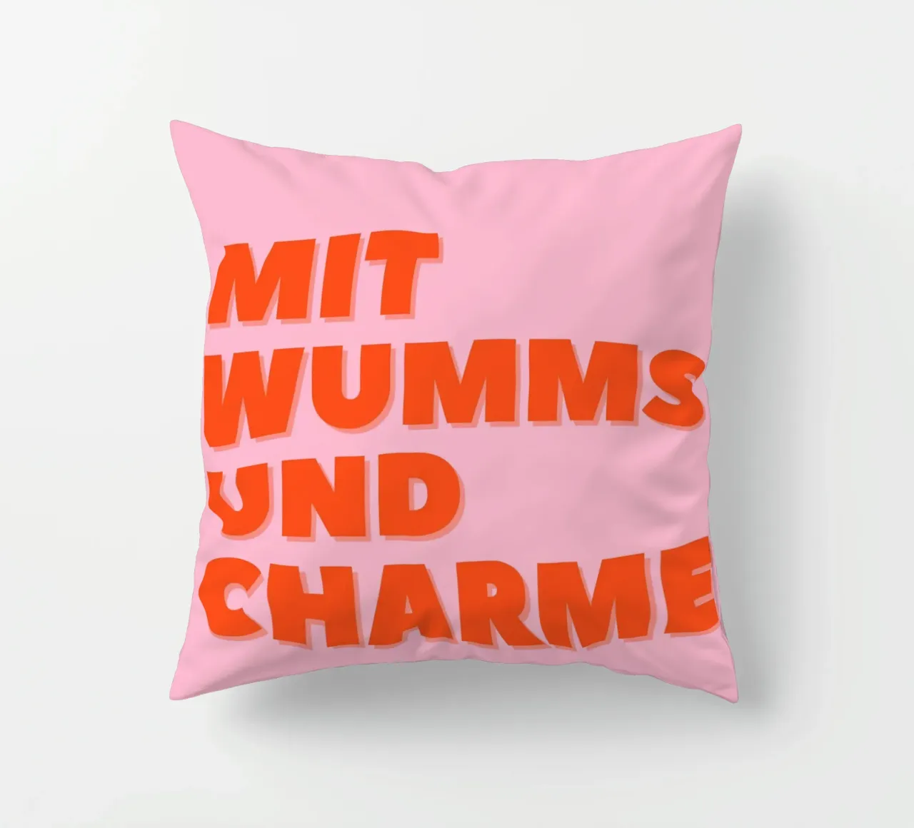 Mit Wums und Charme cuscino da DigiWunderwerk