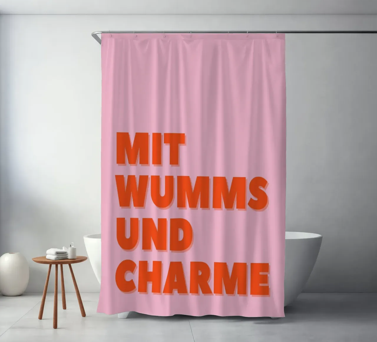 Mit Wums und Charme tenda da doccia da DigiWunderwerk
