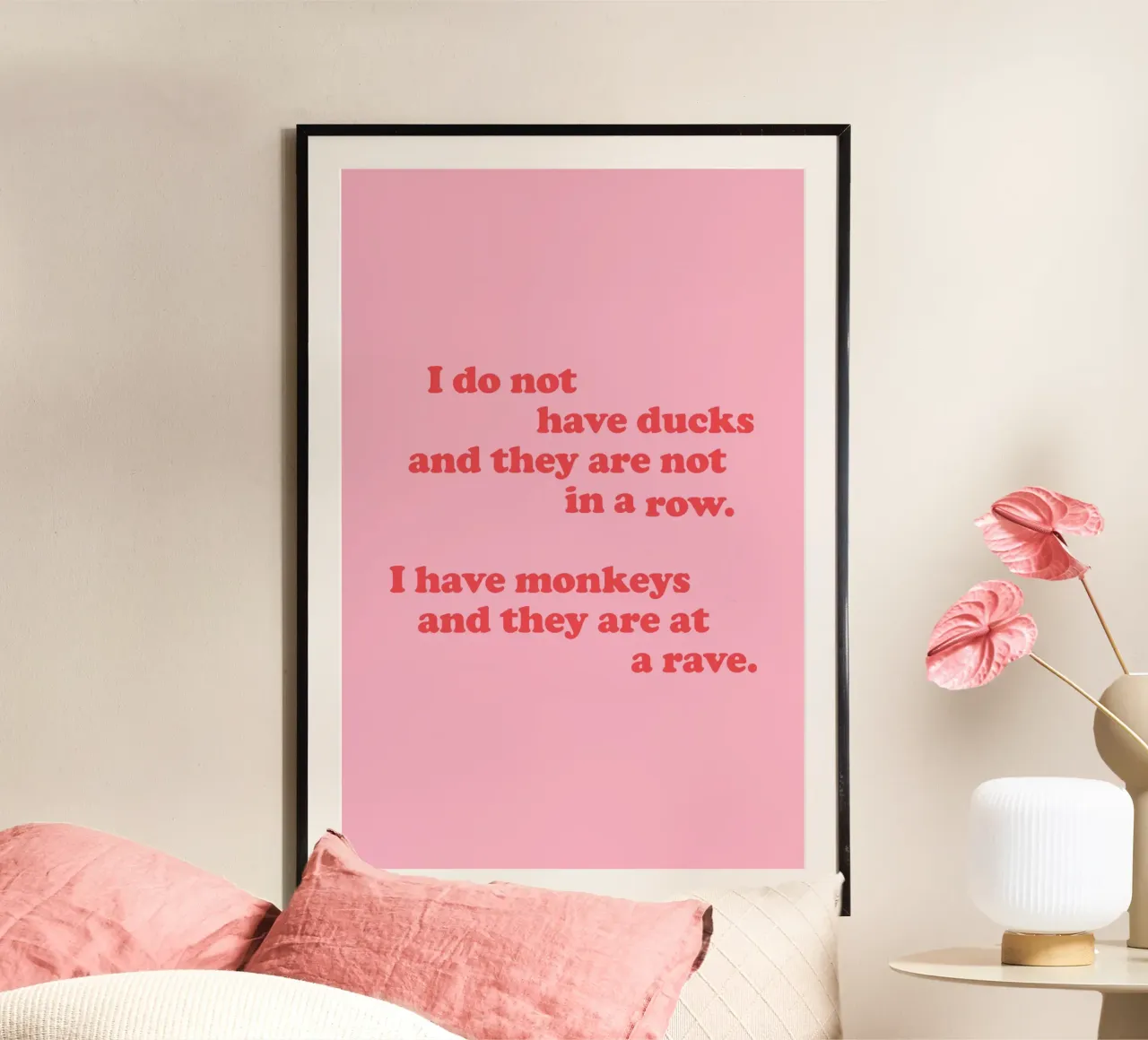 Apen en eenden poster van The Native State