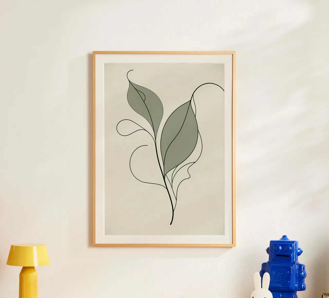 Abstracte tropische botanische compositie met bananenbladeren hahnemühle van Bloom And Brush
