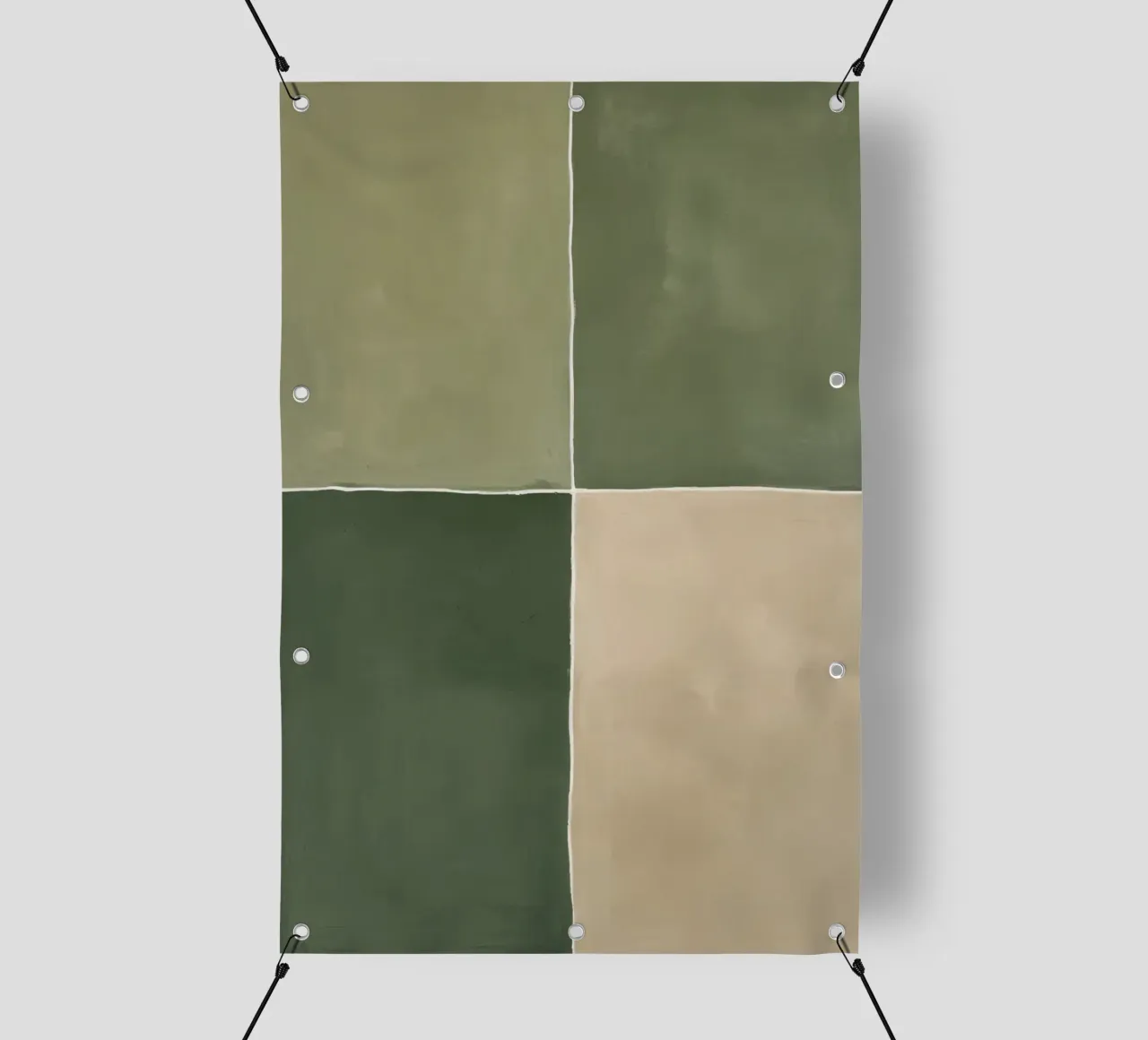 Pittura astratta con quattro blocchi di colore telo in pvc da DesignDoodle