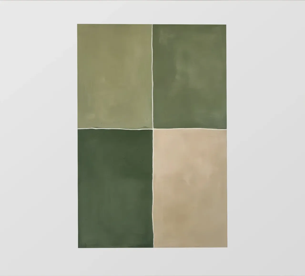 Pittura astratta con quattro blocchi di colore telo in pvc da DesignDoodle