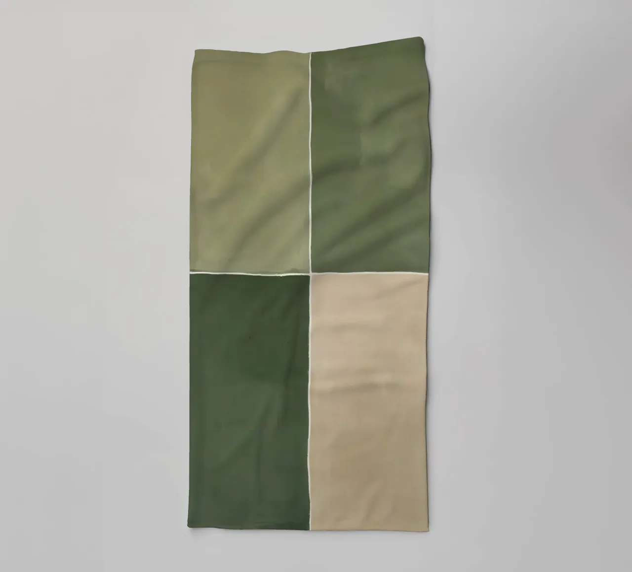 Pittura astratta con quattro blocchi di colore asciugamano da bagno da DesignDoodle