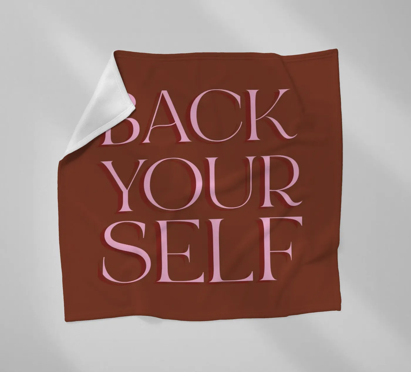 Back Yourself fleece blanket by The Native State