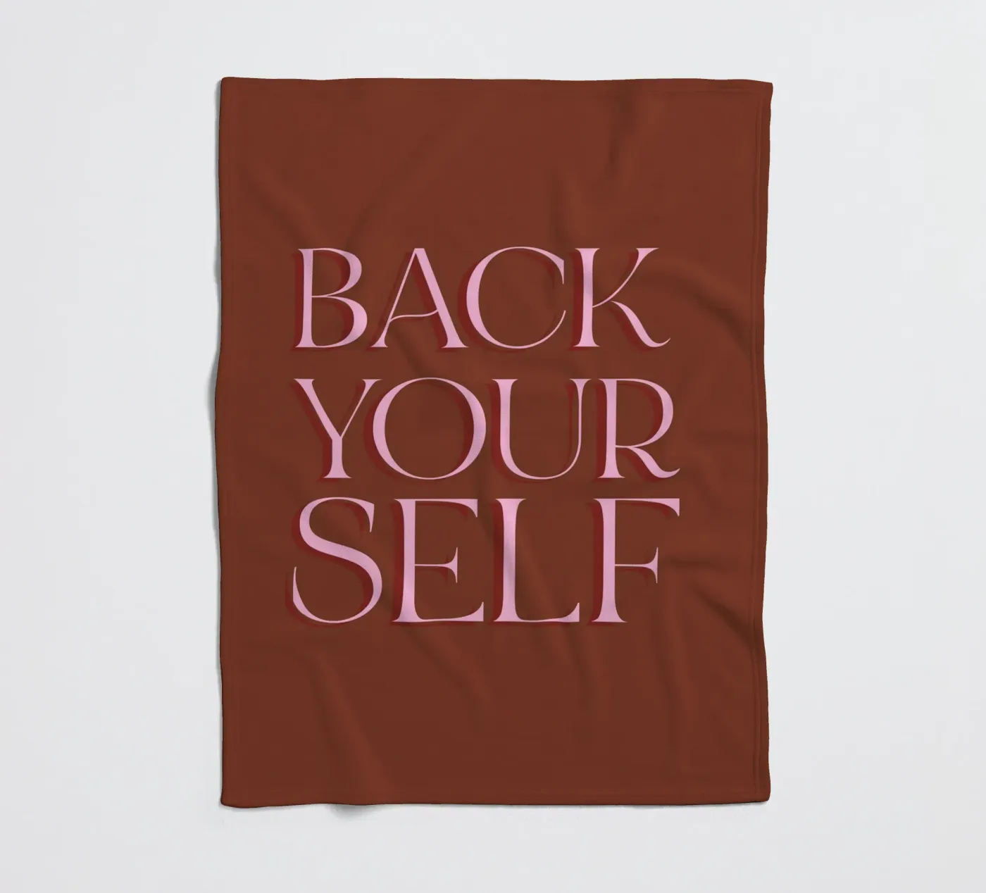 Back Yourself fleece blanket by The Native State