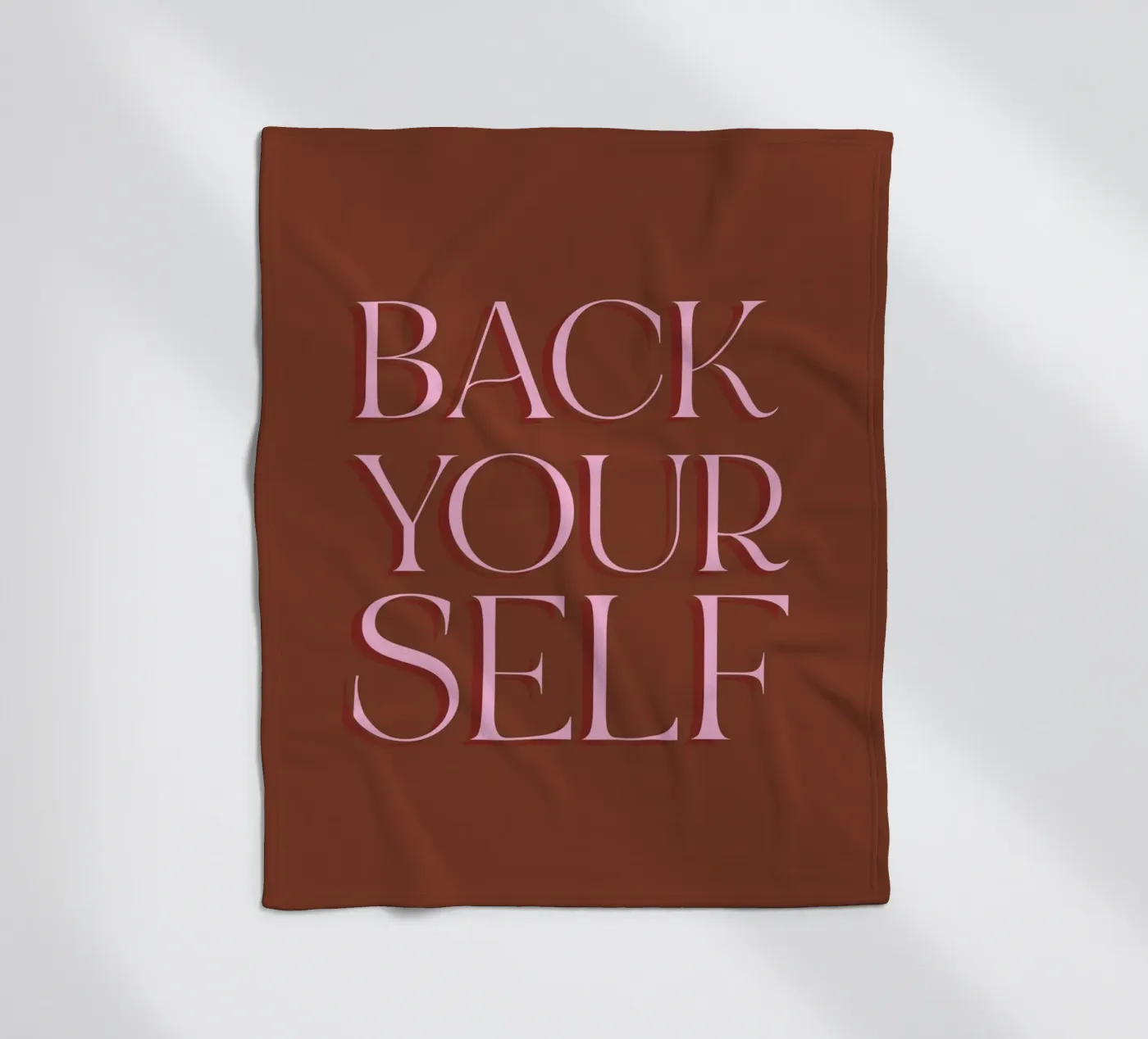 Back Yourself fleece blanket by The Native State