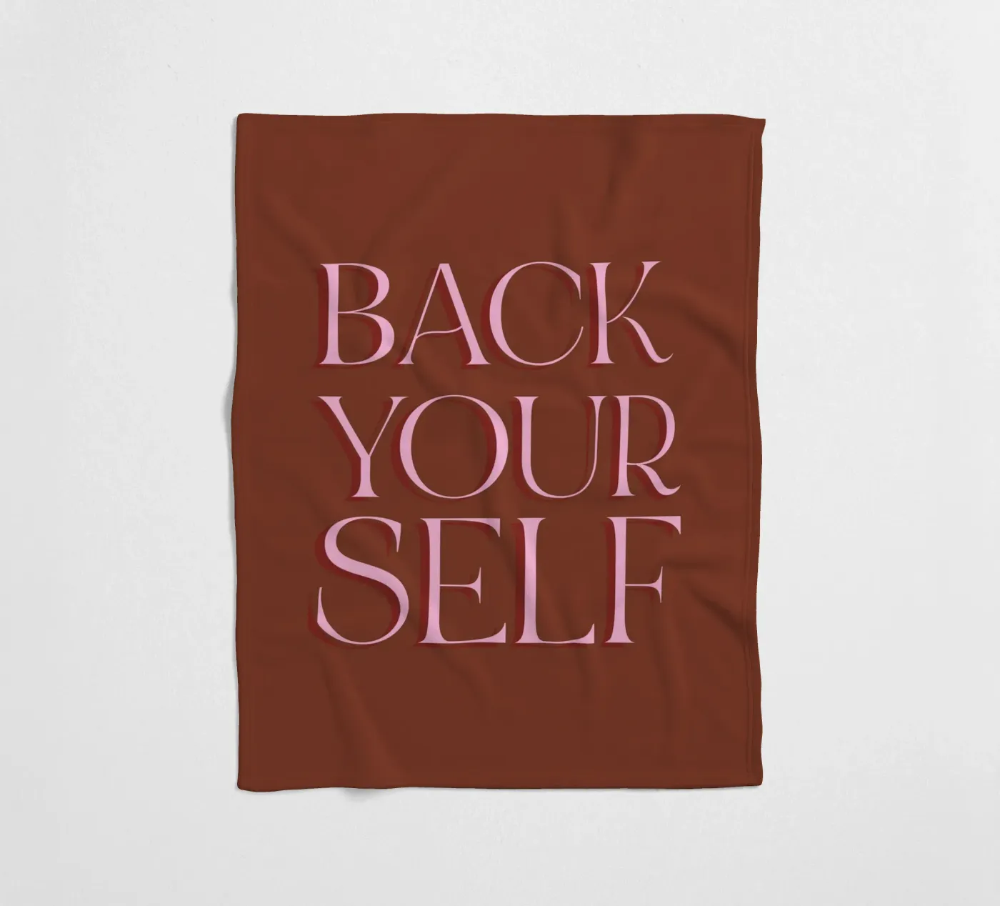 Back Yourself fleece blanket by The Native State