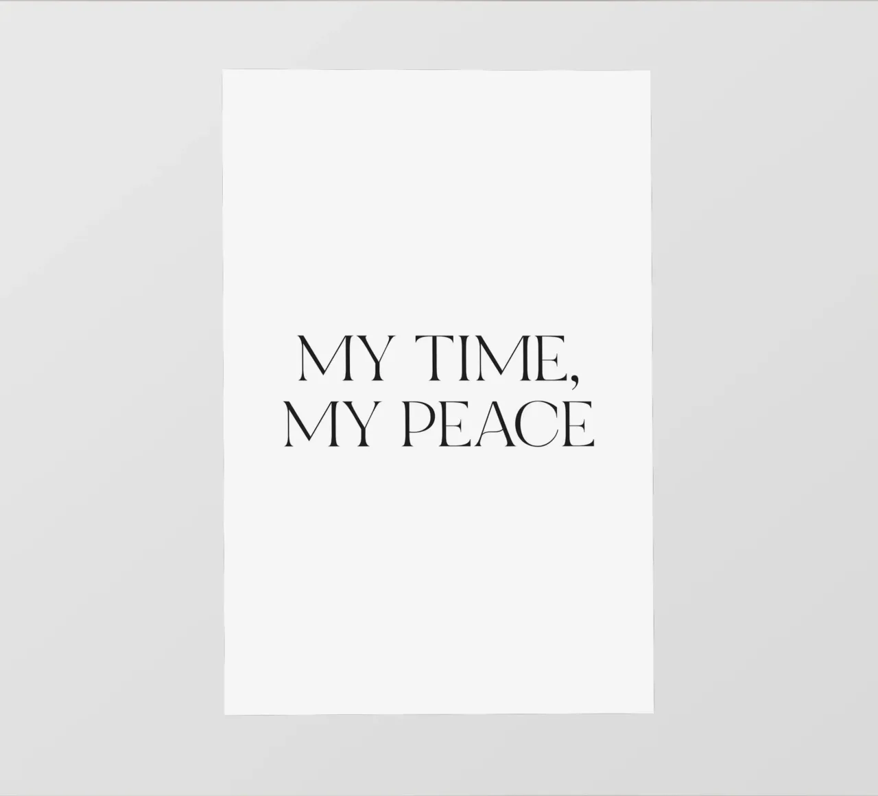Il mio tempo, la mia pace telo in pvc da The Native State