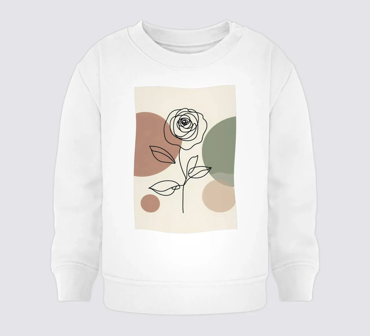 Línea rosa con formas abstractas sudadera de bebé de Bloom And Brush