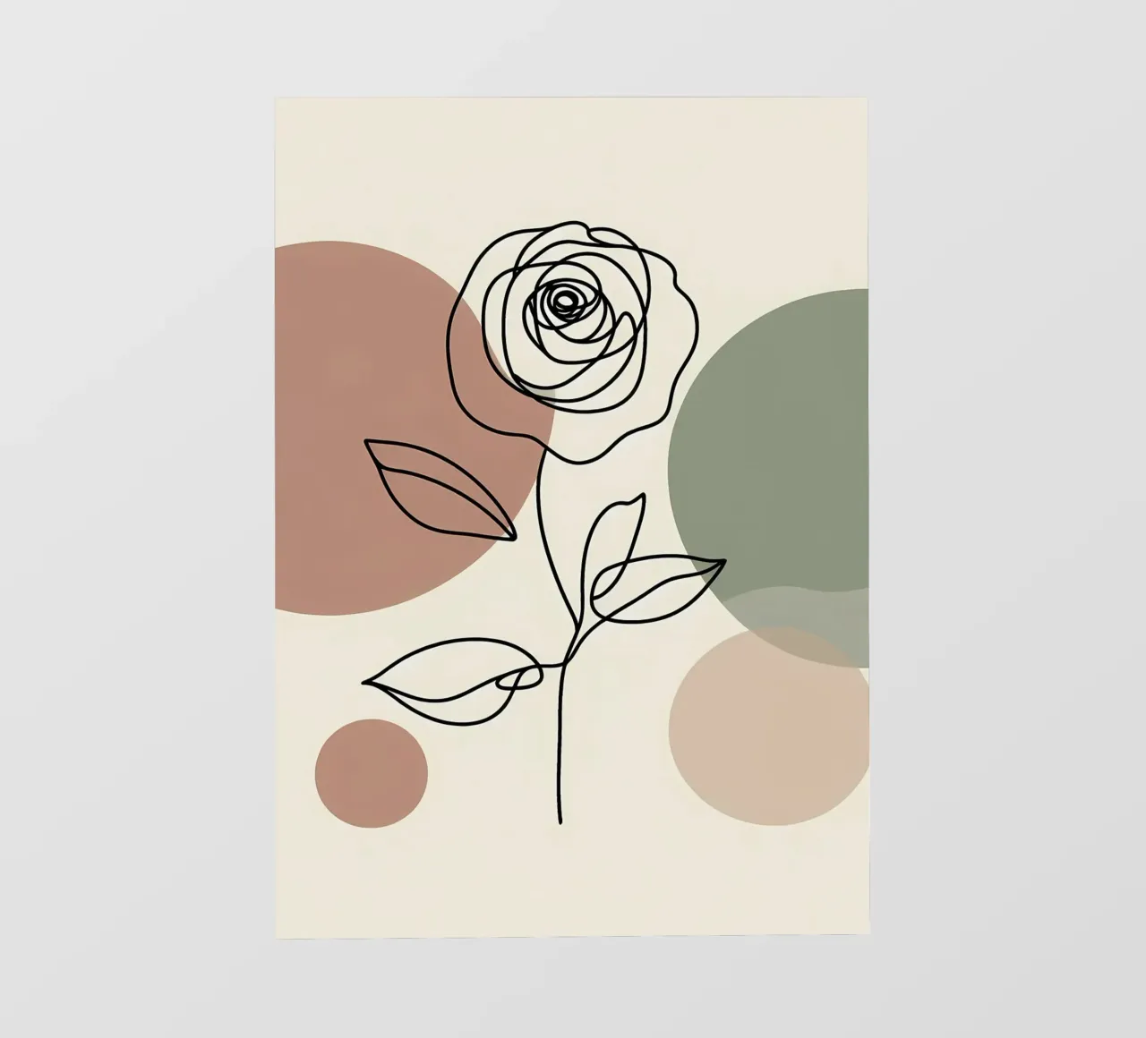 Línea rosa con formas abstractas lámina retroiluminada de Bloom And Brush