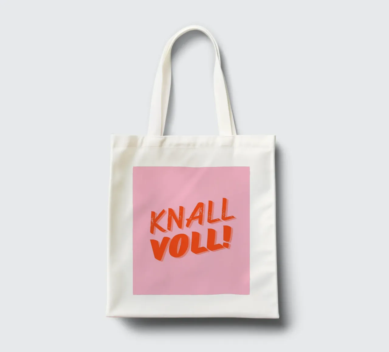 KNALL VOLL borsa in juta da DigiWunderwerk