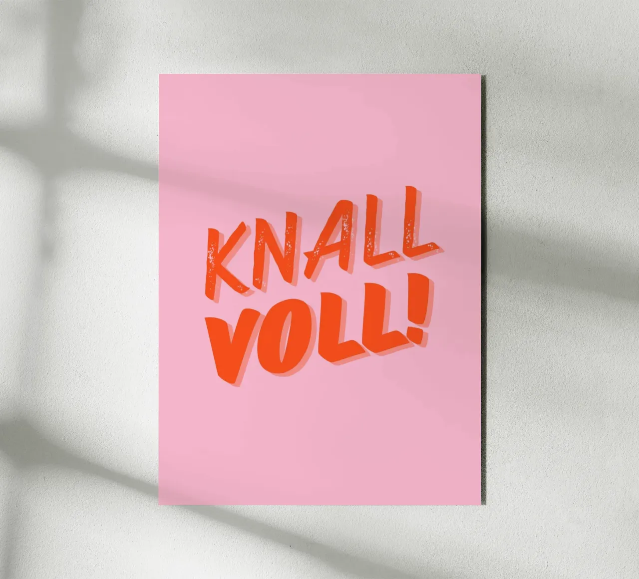 KNALL VOLL alluminio dibond da DigiWunderwerk