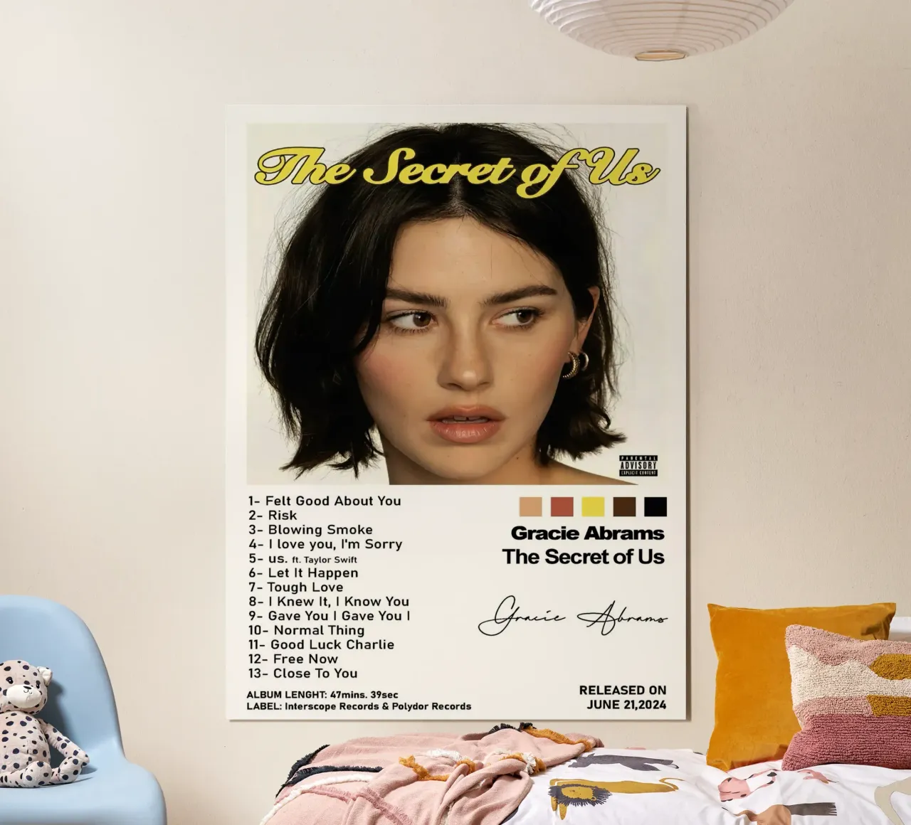 Gracia Abrams The Secret Of Us poster da Roronoa7