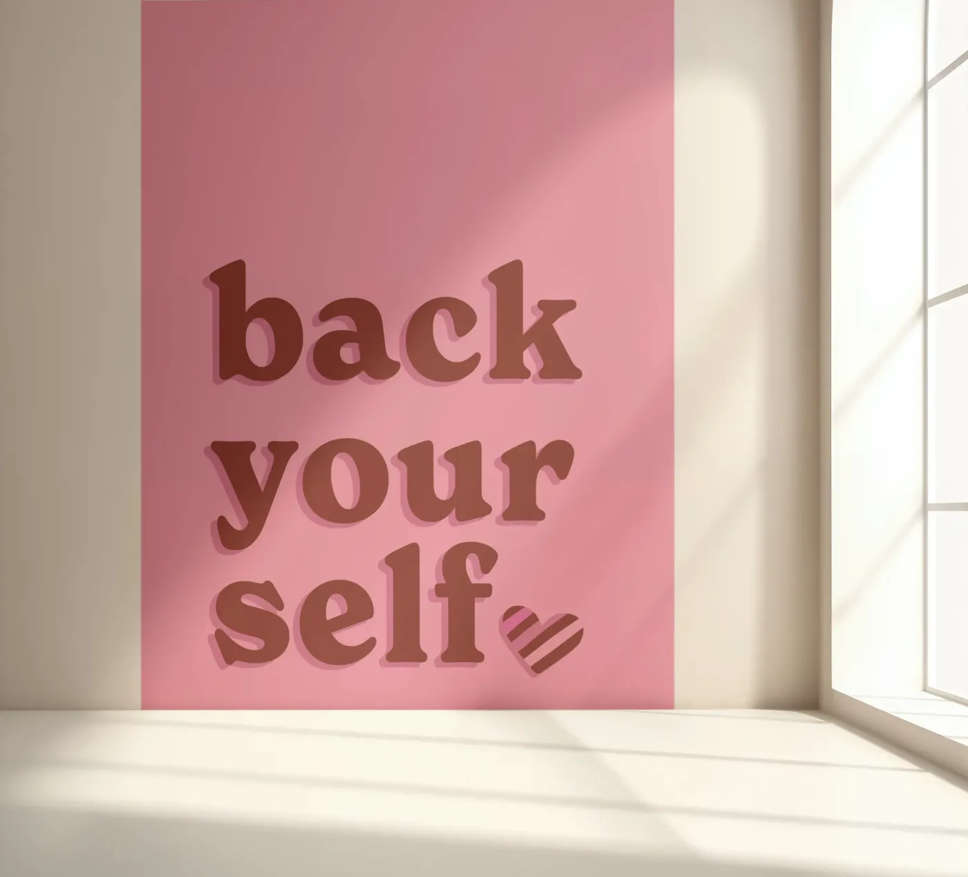 Back Yourself fotobehang van The Native State